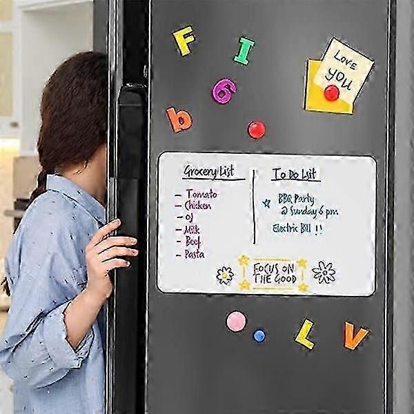 Magneettinen valkotaulu jääkaappiin Valkoinen A3 Valkoinen A3