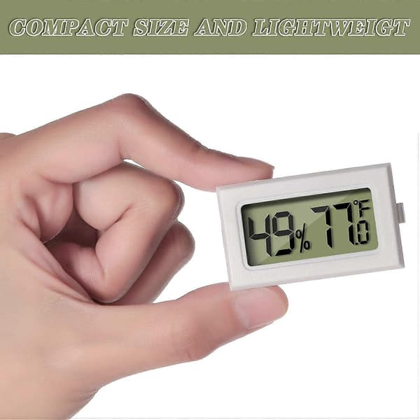 8 stk. Mini Luftfugtighedstermometer Digital Fahrenheit LCD Display Termometer Hygrometer, til Reptil G