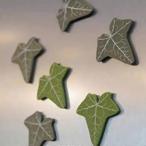 Ivy-jääkaappimagneetti nivellettyine varsiine, 3D-tulostettuja magneetteja jääkaappiin
