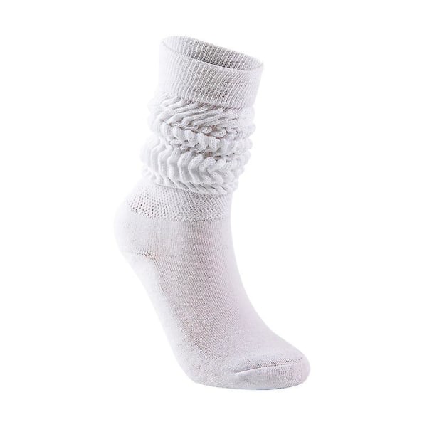 Slouch-sokker Dame 2 Par Scrunch Knit Knæhøje støvlestrømper