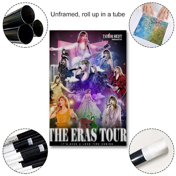 Taylor Swift the Eras Tour Swifties Heminredning Present Posters Väggkonst Presenter Sovrum Kontor Rum Vardagsrum Perfekt för Alla Rum 60x90cm