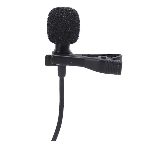 Trådløs Lavalier Mikrofon Klips På Lapel Lav Mic Mini Bærbar Støjreducerende til Broadcasting