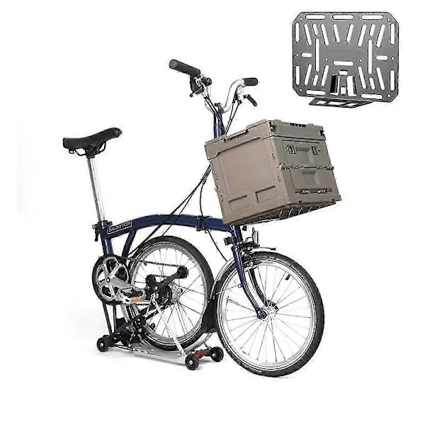 Rhinowalk Cykeltaske Adapter Forreste Stativ Taske Bærerblok Adapter Til Foldbar Cykel Kurvboks Cykling Tilbehør Mørkegrå