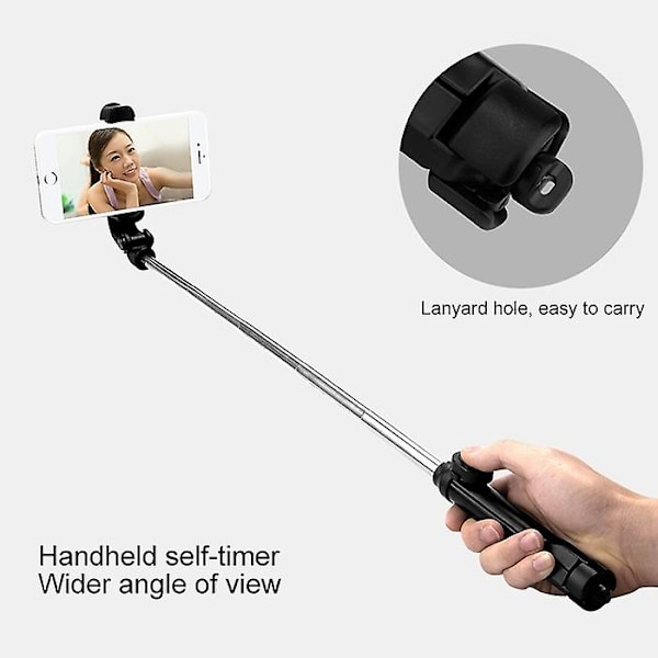 XT10 Mobil Live Broadcast Bluetooth Selvudløser Stang Tripod