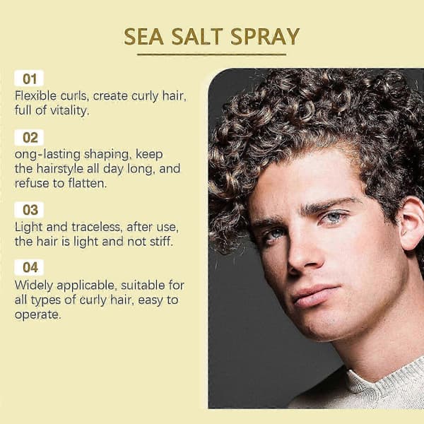 Hår Havsalt Styling Spray Nem Mode Styling Hår Volumengivende Pleje Styling Spray