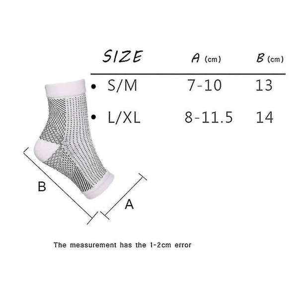 Lindre sokker Nevropati kompresjon ankelbuestøtte Beskyttelse Smertelindrende sokker
