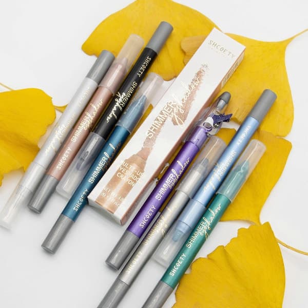 Multi Shimmer Ögonskuggsstift, Långvarigt Icke-blekande Glitter Ögonmakeupstift för Daglig Ögonuppljusning K10 1pcs