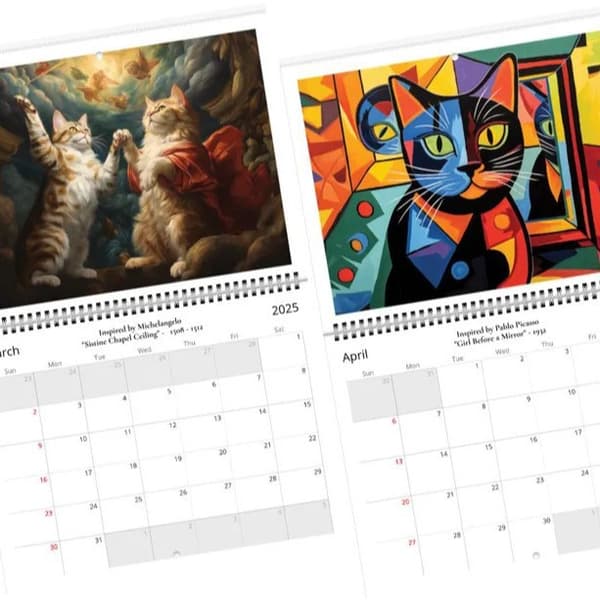 Ikonisk Kattekunst 2025 Kalender