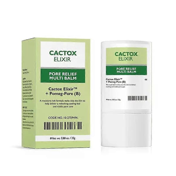 CACTOX Pore Relief Multi Balm Stick Kølende og Afpustende Formel med Cactox Elixir & Pome 3pc