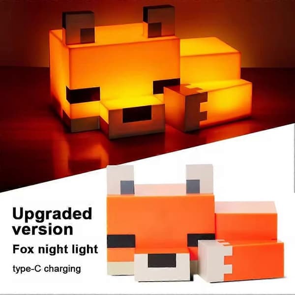 Minecraft Torch Creeper Fox Natlys Spil Perifer Dekoration Lampe