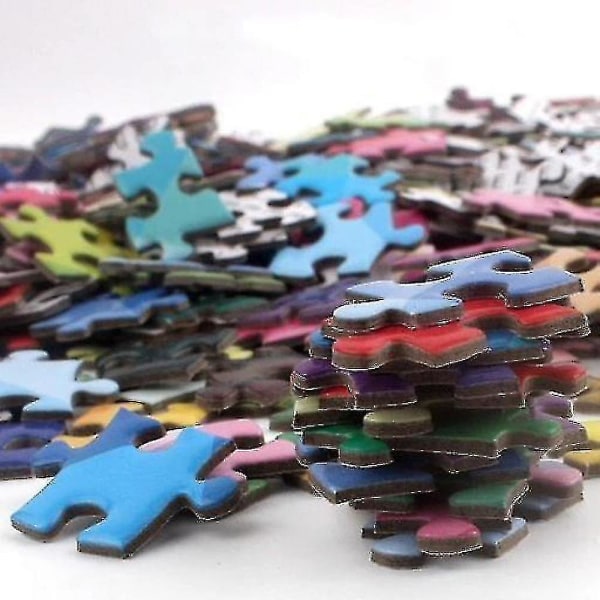 1000 brikker rundt puslespil til pædagogisk legetøj for voksne og børn