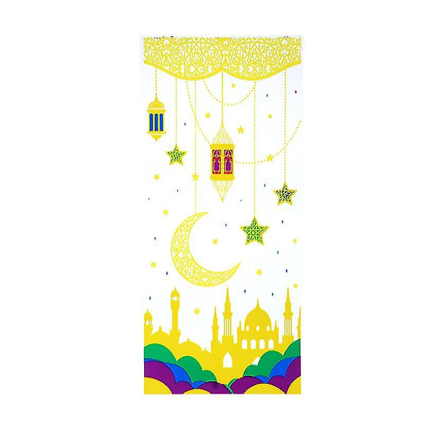 50 stk. Eid Mubarak gaveposer i plastik til slik og småkager Ramadan dekoration fest-mxbc