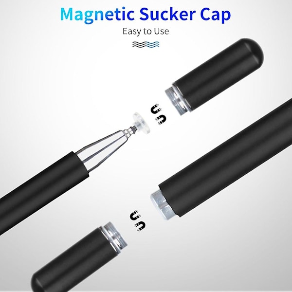 JD01 Magnetisk Penhætte + Skive + Ekstra Penspids Stylus Pen