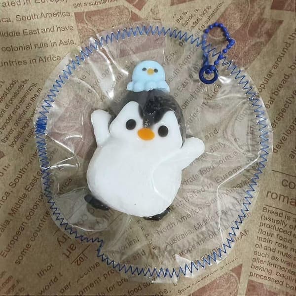 Blød vandmudderpingvin Squishy, Jumbo blød silikone tekstur, Squishy Fidget legetøj til angstlindring håndklemmeindretning 1pcs