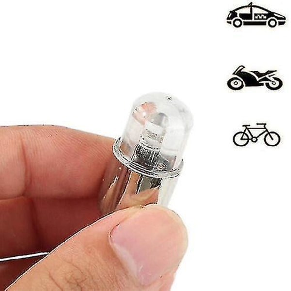 4 stk. LED-lys til ventilhetter for bil, SUV, hjul og dekk