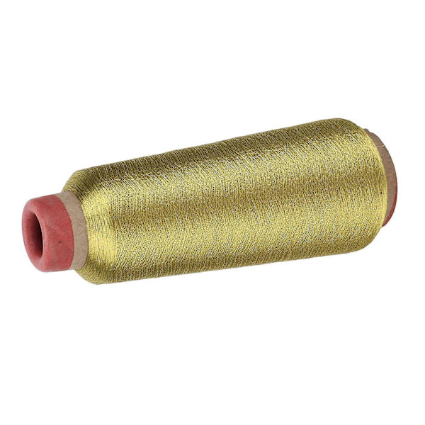 Sytråd Hårdt Slidstærkt Husholdnings Polyestergarn til DIY Broderimaskine Projekt (Guld) YEMAA