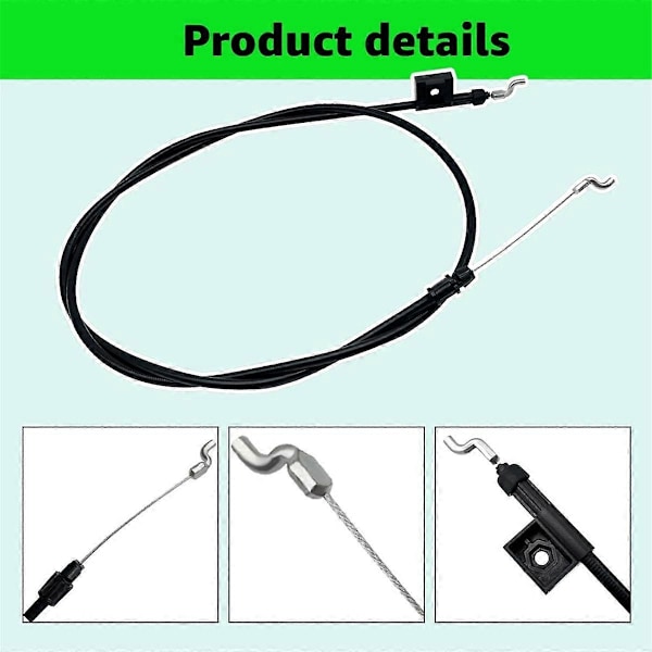GX24184 Kabel til , Kompatibel med Model JS26 JS28 JS36 JS38 JS46 JM26 JM36 JM46 Push-plæneklipper