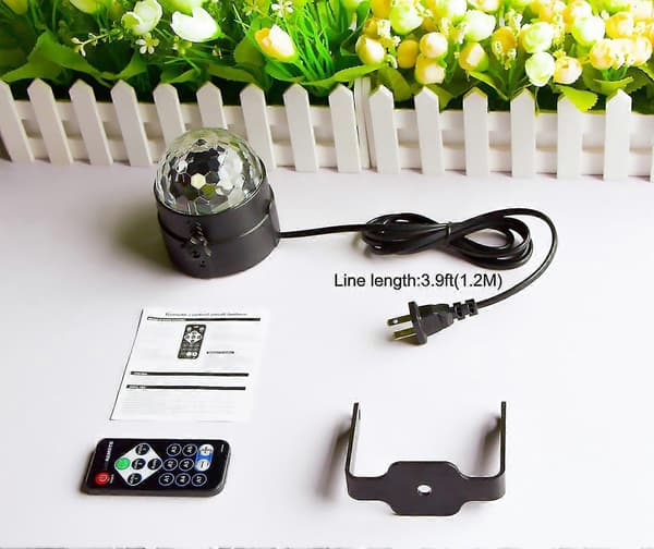 Fjernbetjent Led Magic Ball Light Dj Belysning Diskokugle Stroboskop Klublampe