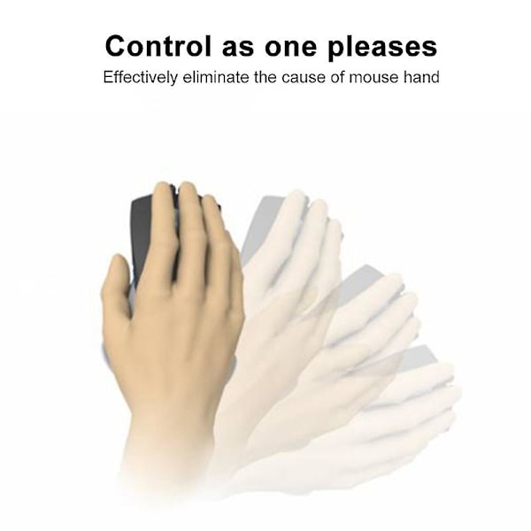 Silikonhandledsstöd Musmatta Höger Hand Version Svart Höger Hand