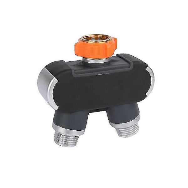 Ventiltappefordeler, 2-veis slangetappekontakt, Y-ventiltappefordeler slangekontakt, Vannkranfordeler 2-veis, Slangefordeler, Kan deles i to