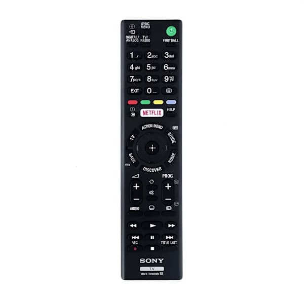 En universell fjärrkontroll för Sony Smart TV, som stöder olika TV-format inklusive LCD, LED, OLED och UHD.