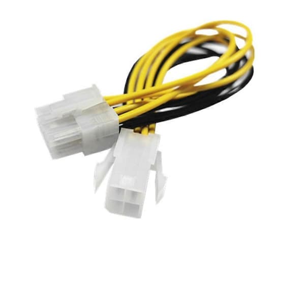 4-polig hane till 8-polig CPU-strömadapterkabel ATX-kabel 12V strömadapterkabel