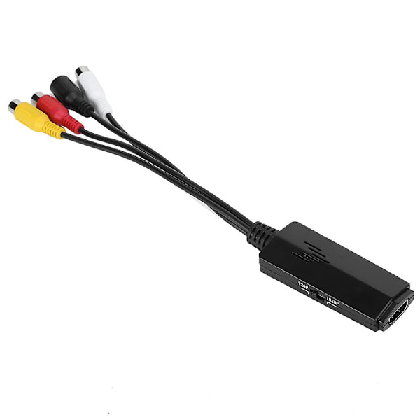 Universal Mini AV til HDMI-konverter Kort linje Høydefinisjons videoadapter Av2hdmi