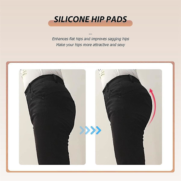 Kvinnliga Sexiga Naken Silikon Höftkuddar Butt Enhancer Booster