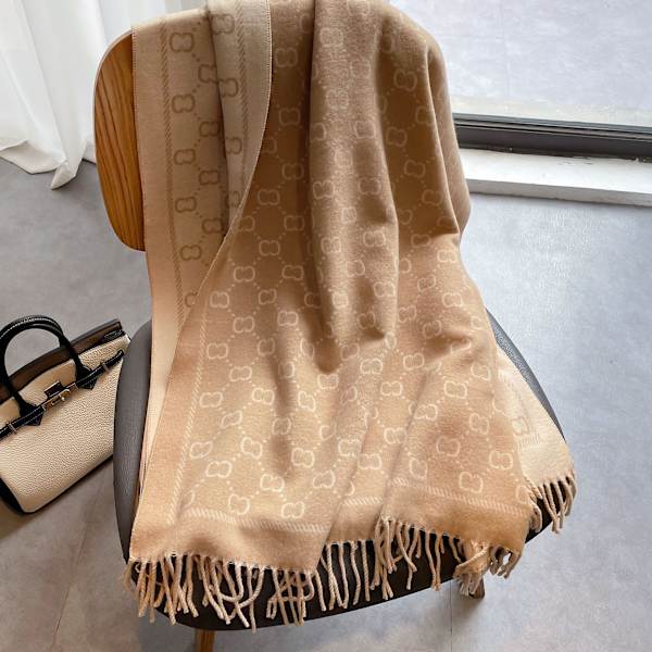 Varm Jacquard Kort Franskt Sjal för Kvinnor