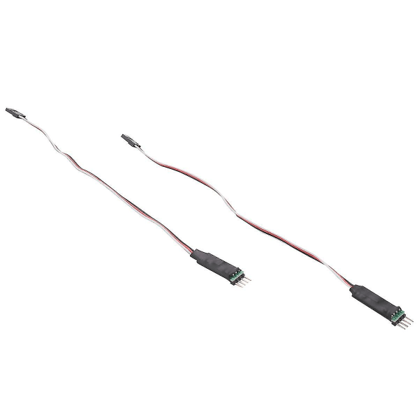 2stk 3-kanals 3-kanals LED-lampe lyskontrollbryterpanel for 1/10 1/8 Rc modell bil aksial Scx10 Trx4
