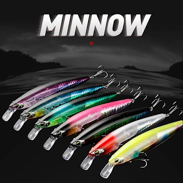 Fiskesim Minoruya Bait Wobbler Kunstig Agnsfisk Hard Agnsfisk Wobbler Overflate Crankbait Rattling Lokkemiddel
