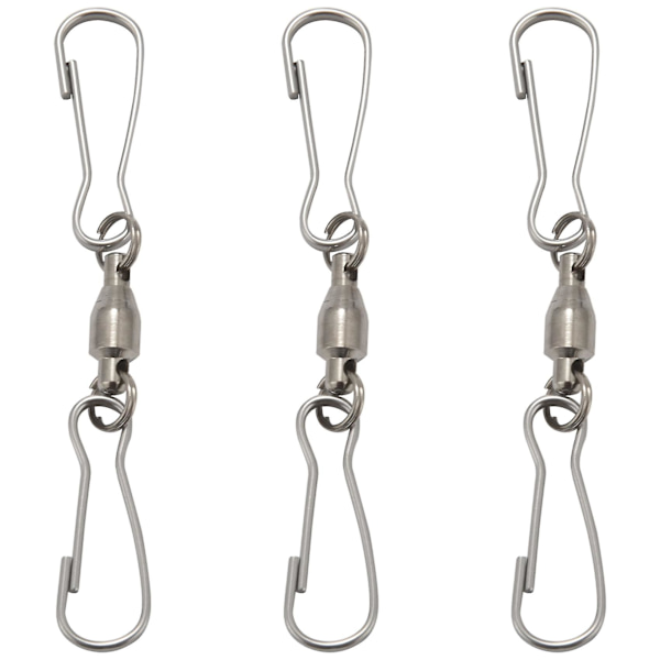 12-pack Snurrande Dubbla Klämmor Swivel Hooks för Vindspinnare, Hängande Vindstrumpa, Fågelmatare, Vind C