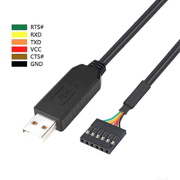6-bens TTL-232R-3V3 FT232 USB 2.0 til TTL 5V 3.3V Download Debug Kabel Adaptermodul til