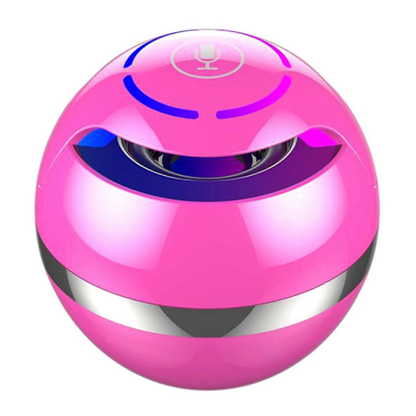 Bluetooth-kaiutin Ai Smart 3D Stereo Musiikki Hengittävä Valo Surround Tuki FM TF Kortti Raskas Basso (vaaleanpunainen)