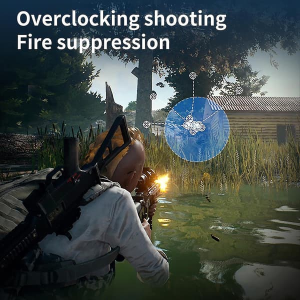 2 stk. G3 Spilcontroller Bærbar Frekvensomdannelse 30 Skud/sek. Free Fire Skyde-tast Sigteknap Trigger Gamepad til iPhone