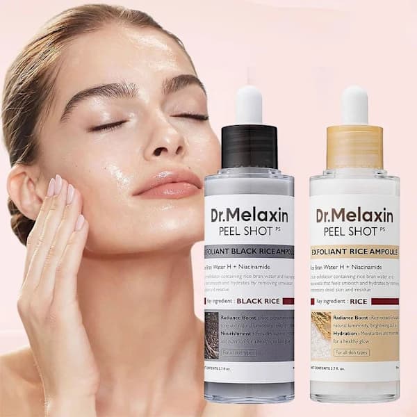 Dr. Melaxin Skin Brightening Rice Ampuller (Hvit Ris/Svart Ris) Svart Ris 80ml