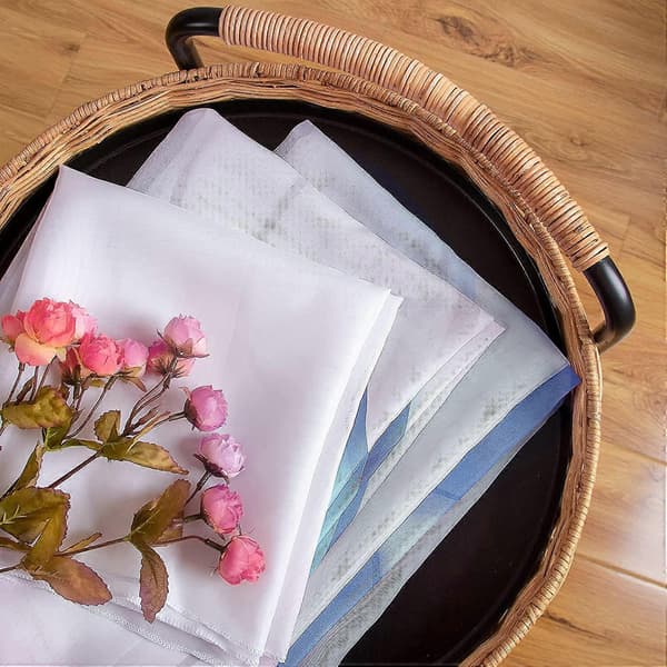 2 Delar Handritat Blommönster Vardagsrumsgardiner Bredd 150cm (Höjd 145cm, Blå)