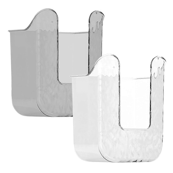 2-pack Väggmonterad Våtservettshållare, Toalettpappershållare, Vävnadsdispenser för Sovrum, Badrum, Toalett