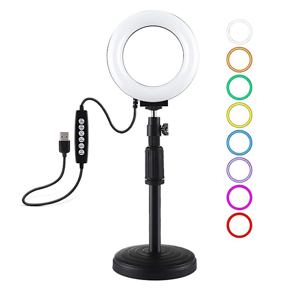 PULUZ 4,7 tommer Ringlys + Bordmontering