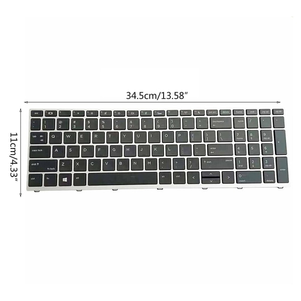 Baggrundsbelyst tastatur til HP Pro Book 470 G5 650 G4 650 G5 450 G5 / 455 G5 bærbare computere