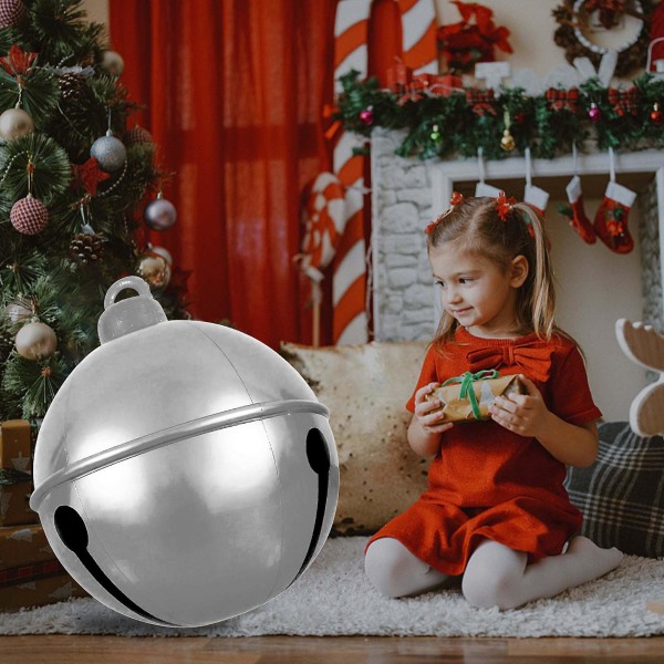 Joulukoristeet kodin raivaukseen 2022 joulukoristeen kellopallo 60 cm ulkona puhallettava joulukoristettu pallo PVC puhallettava Kristus