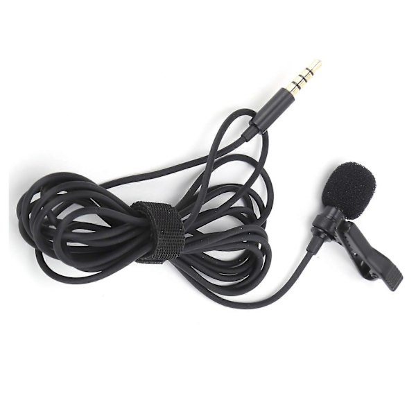 Trådløs Lavalier Mikrofon Klips På Lapel Lav Mic Mini Bærbar Støjreducerende til Broadcasting