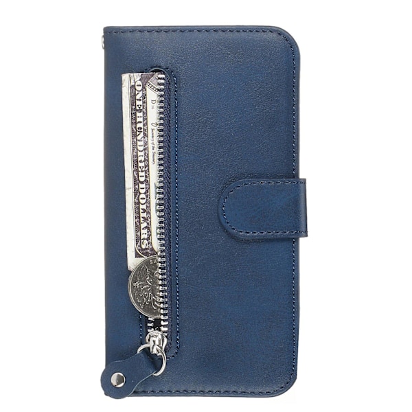 Zipper Pocket Wallet Stand PU Läderfodral för Huawei P30 Pro