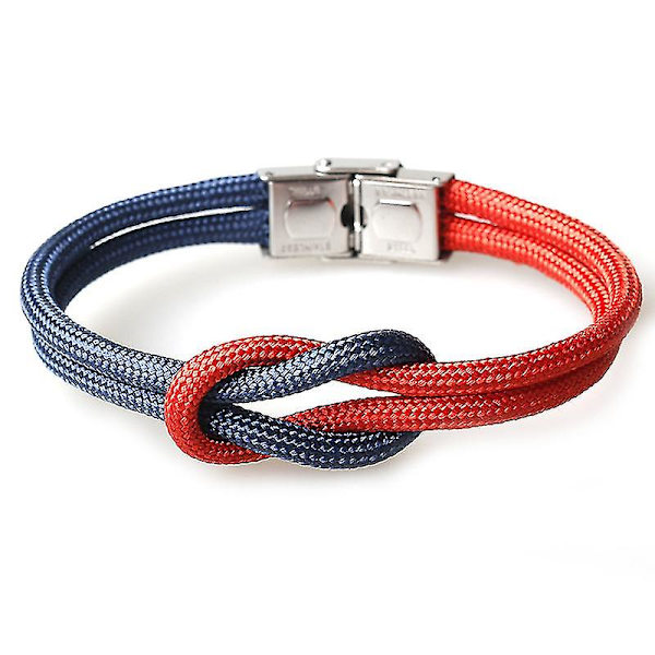 Högkvalitativt nylonrep med oändlig knut armband för män och kvinnor