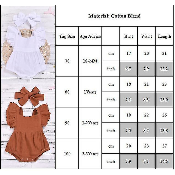 Nyfödd flicka sommar kläder set jumpsuit spädbarn romper pannband outfit