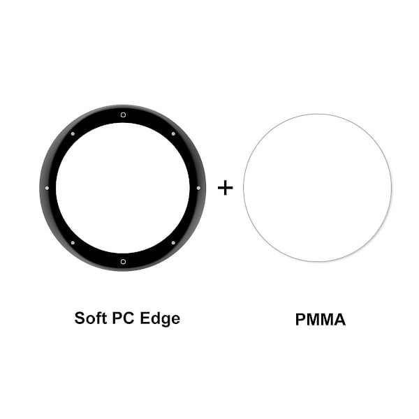 ENKAY HAT PRINCE Garmin Venu 2S 40mm/Vivoactive 4S 40mm 2 kpl Täydellinen peittävä Super Clear 3D Kaareva Pehmeä PC Reuna + Teräväpiirto PMMA Näytönsuojakalvot