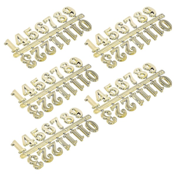 5 Set Digital Klocka DIY Klocksiffror Klocksiffror Ersättnings Klocksiffror