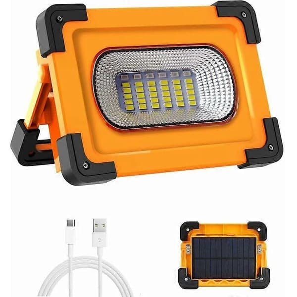 Oppladbar LED flomlys, 60W arbeidslampe med 4 moduser