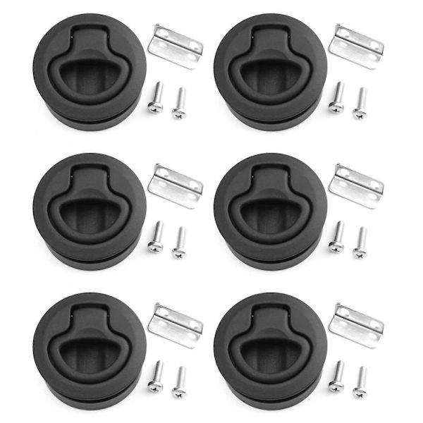 6x Slam Latch Lukke Hatch Rund Træk Lukke 1/2 Tomme Dør Udskiftning M1-63 Rv Marine
