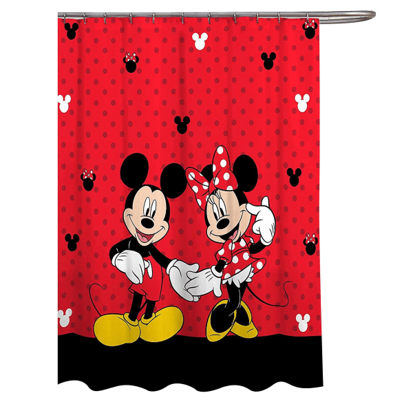 Disney Musse Pigg & Minnie Mouse klassisk duschdraperi